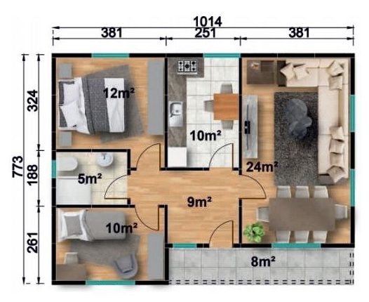 Maisons préfabriquées 42 111.78 b