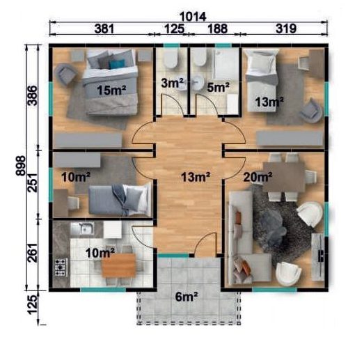 Maisons préfabriquées 68 118.95 b