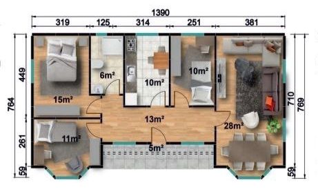 Maisons préfabriquées 73 120.98 b