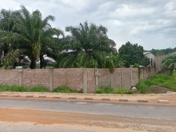 Concession clôturé à vendre sur macadam à N'djili brasserie 18 Concession