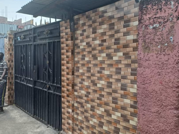 Parcelle avec 3 portes locatives en vente – Kalamu / Hôpital Mabanga 2 Parcelle