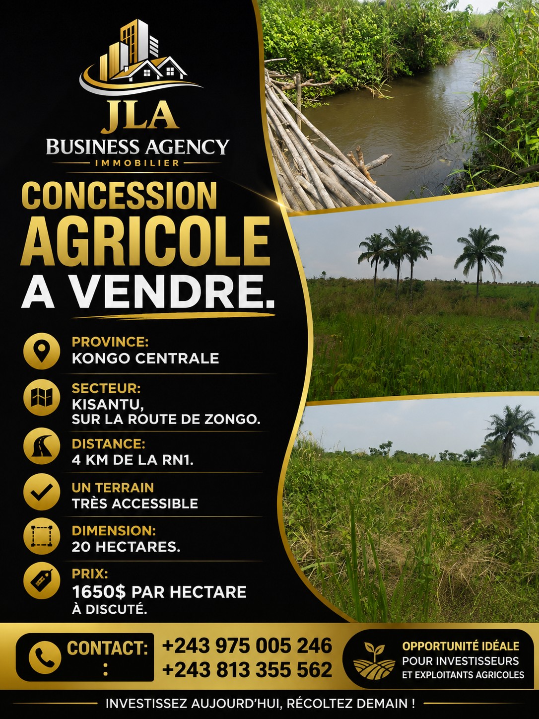 scaled_1006486359 Parcelle-Terrain à Vendre – Kisantu, Kongo Central