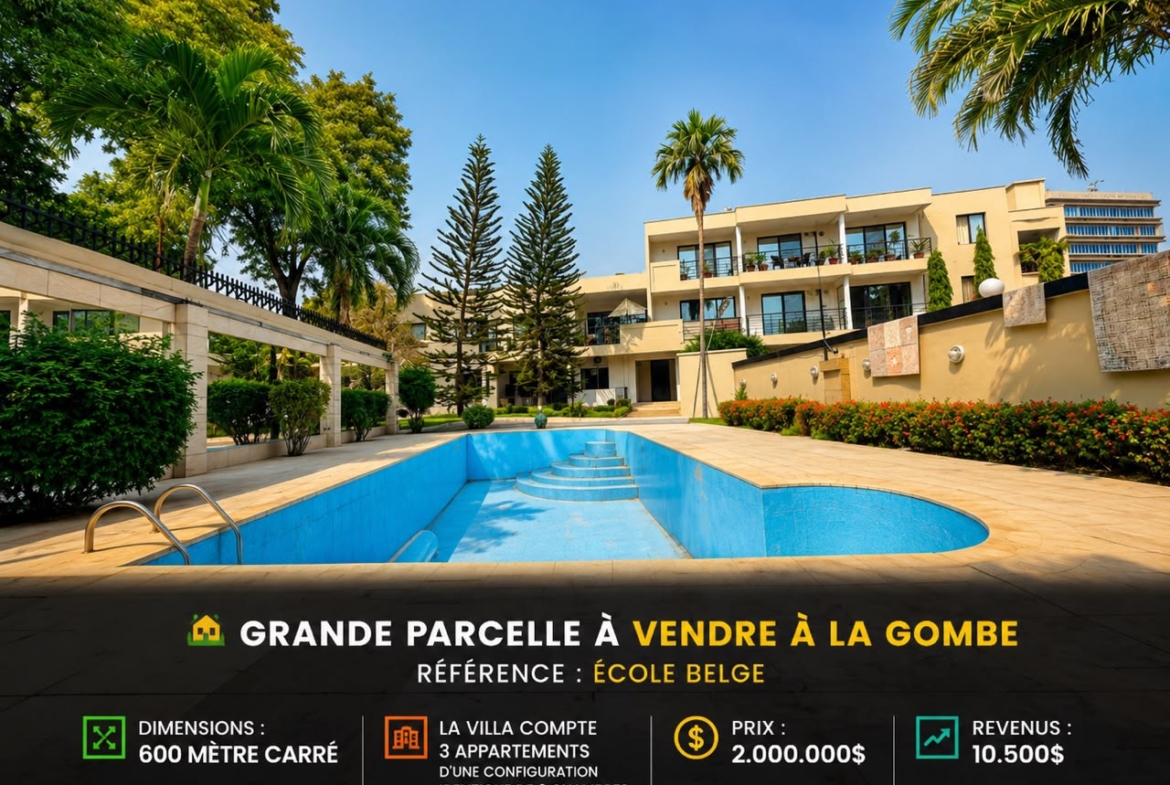 Villa à Vendre – Gombe, Kinshasa