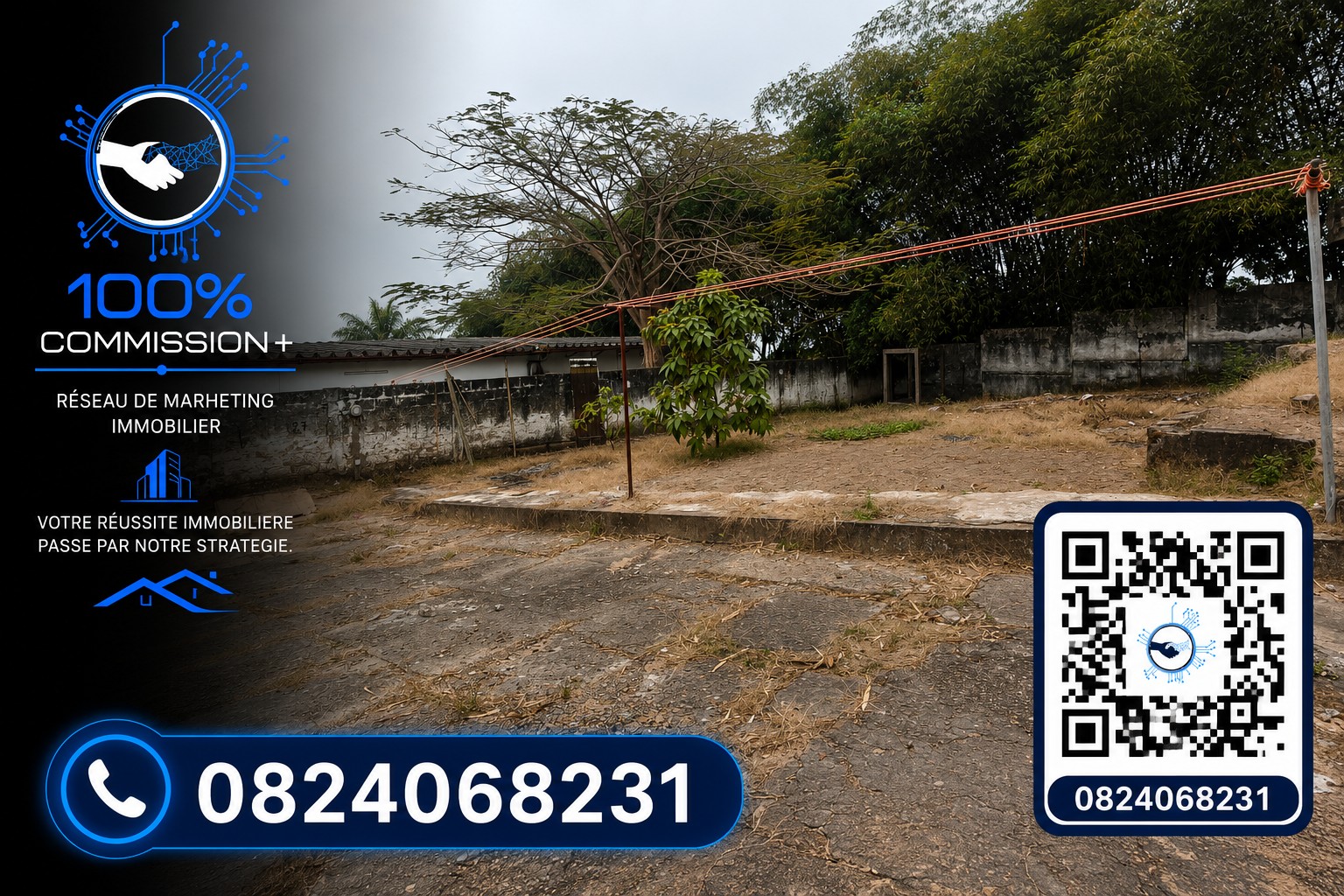 Parcelle-Terrain à Vendre – Ngaliema, Kinshasa