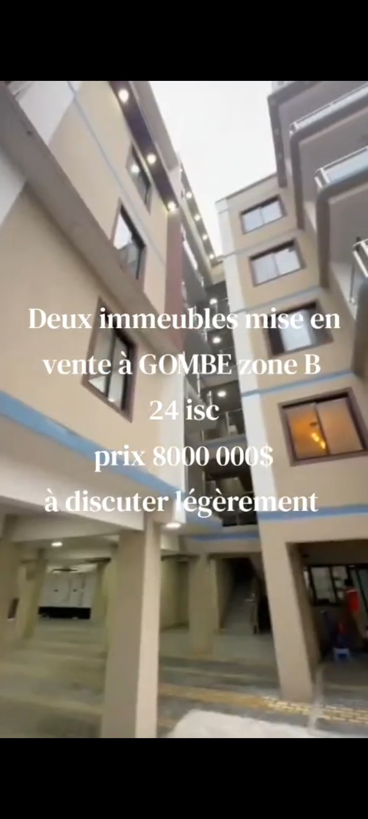 Immeuble à Vendre – Gombe, Kinshasa