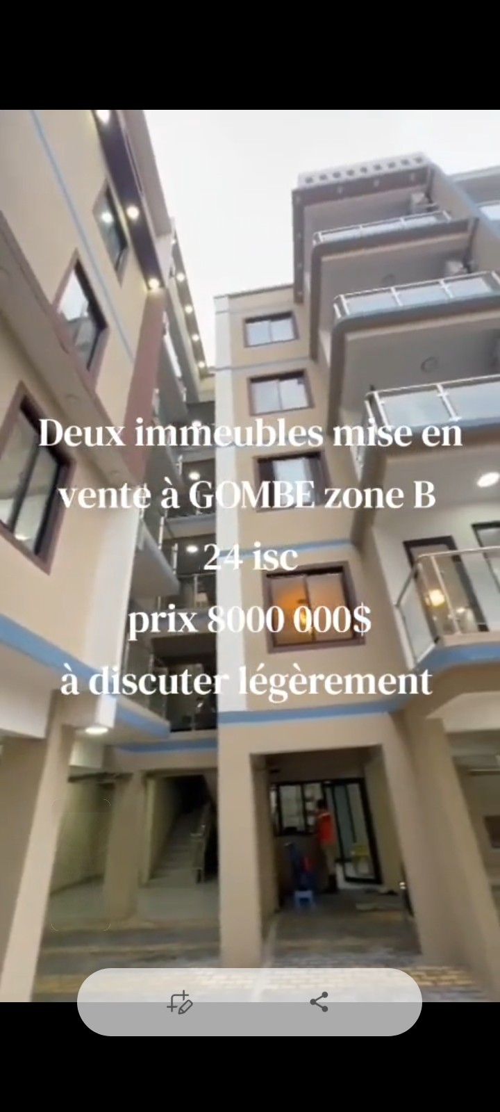 Immeuble à Vendre – Gombe, Kinshasa