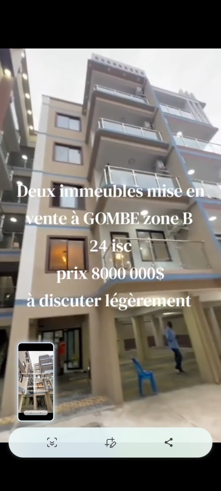 Immeuble à Vendre – Gombe, Kinshasa