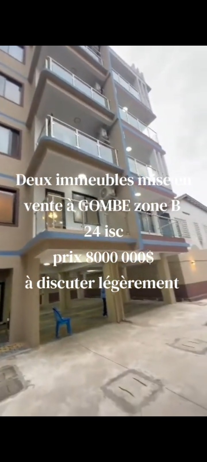 Immeuble à Vendre – Gombe, Kinshasa
