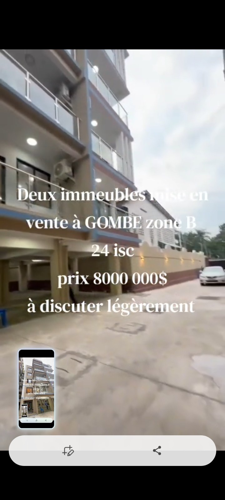 Immeuble à Vendre – Gombe, Kinshasa