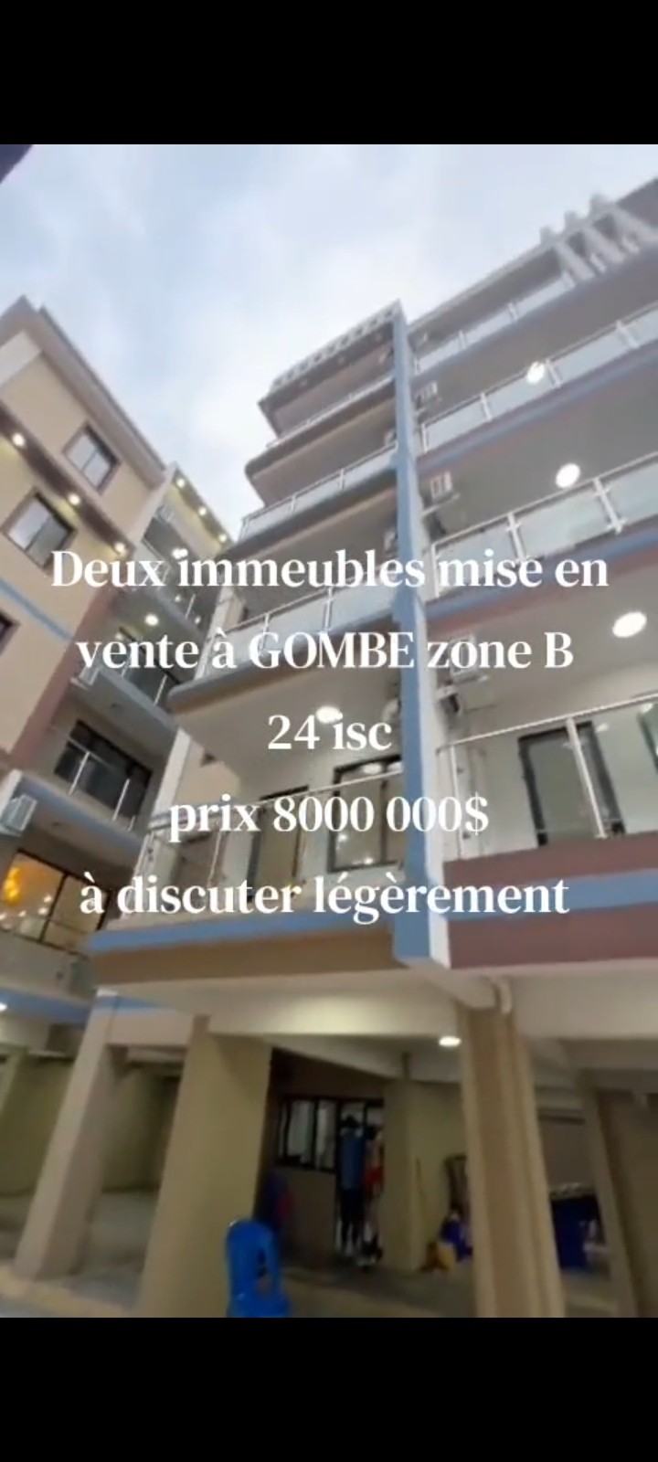 Immeuble à Vendre – Gombe, Kinshasa