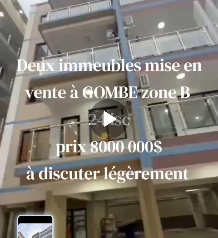 Immeuble à Vendre – Gombe, Kinshasa