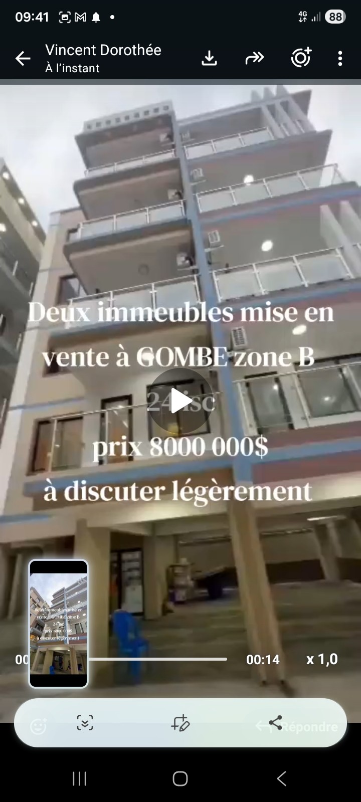 Immeuble à Vendre – Gombe, Kinshasa
